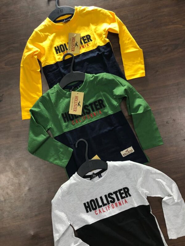 HOLLISTER  ROUND NECK LONG SLEEVES TSHIRT