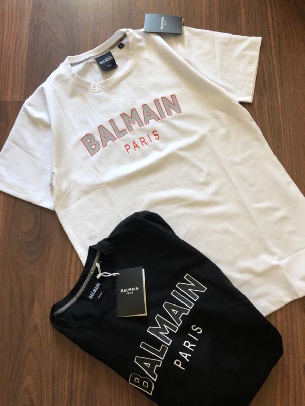 BALMAIN COTTON LYCRA TSHIRT