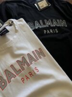 BALMAIN COTTON LYCRA TSHIRT