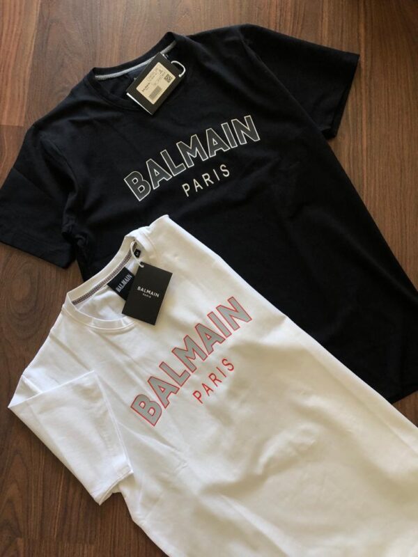 BALMAIN COTTON LYCRA TSHIRT