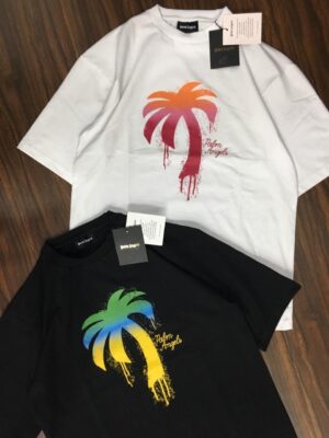 PALM ANGELS COTTON LYCRA TSHIRT