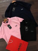 HUGO BOSS EXCLUSIVE COTTON LYCRA POLO T-SHIRTS