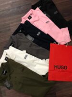 HUGO BOSS EXCLUSIVE COTTON LYCRA POLO T-SHIRTS