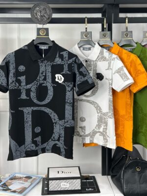 DIOR COTTON LYCRA COLLAR TSHIRT