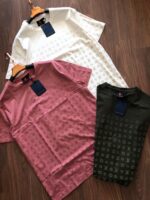 LOUIS VUITTON COTTON LYCRA ROUND NECK TSHIRT