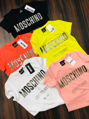 MOSCHINO ROUND NECK TEES